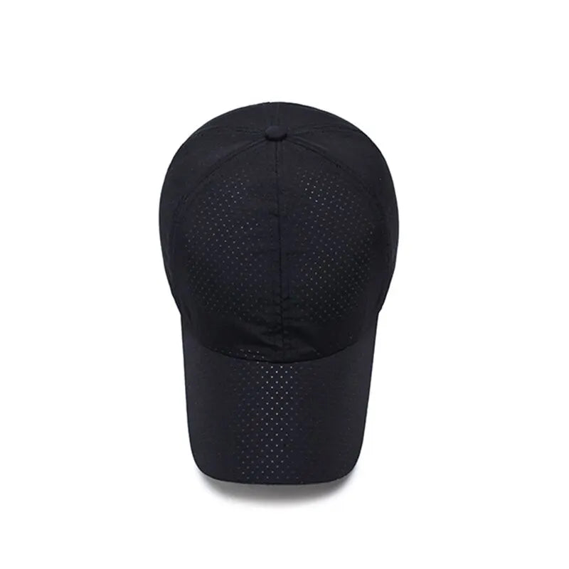 Noxwear - Hat Men Spring Summer Solid Color Mesh Cap Baseball Cap Women Autumn Korean Edition Sunscreen Hat Mesh Breathable Peaked Cap