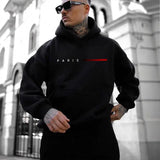 Noxwear - Paris Fashion Hoodies for Men All Season Daily Casual Sports Hooded Sweatshirts 2025 Male Home Outdoor Comfort Fashion Pullover