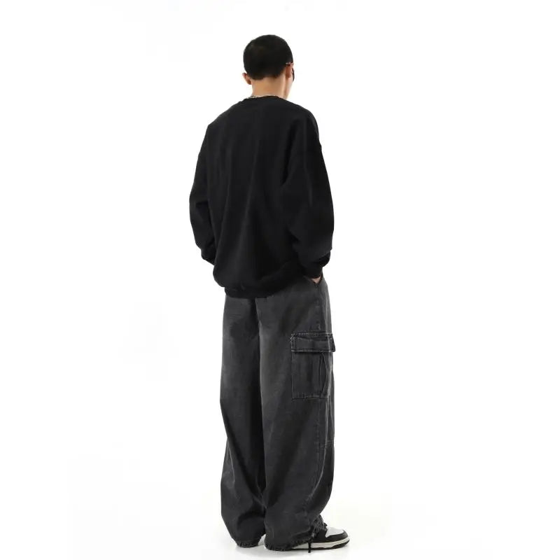 Noxwear - Black Baggy Cargo Jeans
