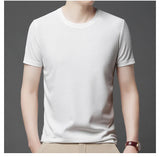 Noxwear - New Summer Waffle Round Neck Short Sleeved T-shirt for Men's Short Sleeved Top