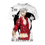 Noxwear - Summer Hot selling Anime Character Creative Design 3D Printing Cool and Personalized Fashion T-shirt