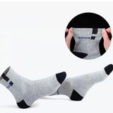 Noxwear - 10/5/3pairs Breathable Con Sports Stockings Men Bamboo Fiber Autumn and Winter Men Socks Sweat Absorption Deodorant.