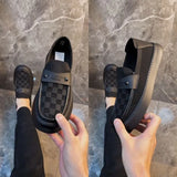 Noxwear - 2025 Autumn New British Style Mens Casual Shoes Fashion Trend Board Shoes Male Flat Shoes Platform Business Casual Loafers Mens