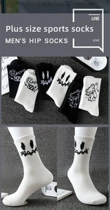 Noxwear - 10 pairs of men's sports socks, casual, breathable, and versatile. Ghost face graffiti personalized socks