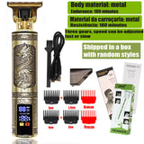 Noxwear - Vintage T9 Hair Clipper Beard Shaving Body Hair Trimmer Clippers Electric Men Haircut Machine 0mm Barber Shaver