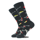 Noxwear - Cotton Happy Funny Socks Men Alien Planet Shark Crazy Design Sokken Unisex Novelty Dinosaur Crew Skateboard Calcetines Hombre