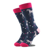 Noxwear - Cotton Happy Funny Socks Men Alien Planet Shark Crazy Design Sokken Unisex Novelty Dinosaur Crew Skateboard Calcetines Hombre