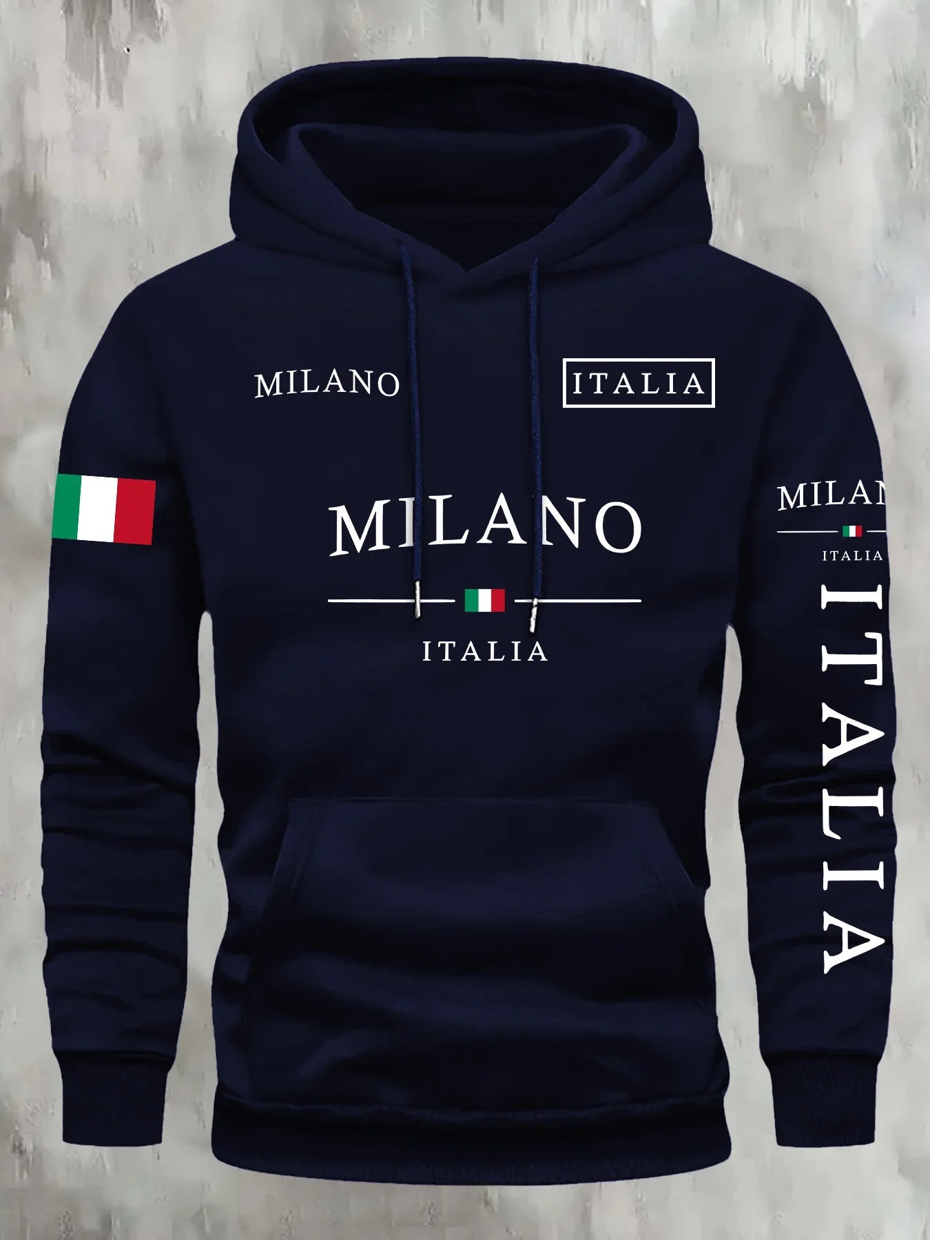 Noxwear - ITALIA MILANO Men Women Hoodie Outdoor Street Casual Sports Vacation Trend Spring Autumn Winter Couple Sweatshirt Top Clothing