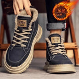 Noxwear - Winter New Man Shoes Classic Men Retro Ankle Boots Fashion Waterproof No-slip High-top Casual Shoe Work&Safty Boots Botas Hombre