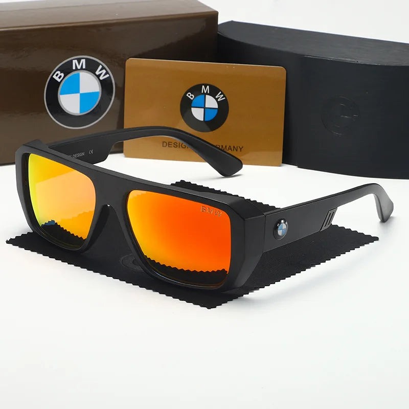 Noxwear - BWM Luxury Polarized Sunglasses Men UV Anti-Glare Driving Cycling Fishing Outdoor Beach Hiking Sunglasses Mirror Color Film