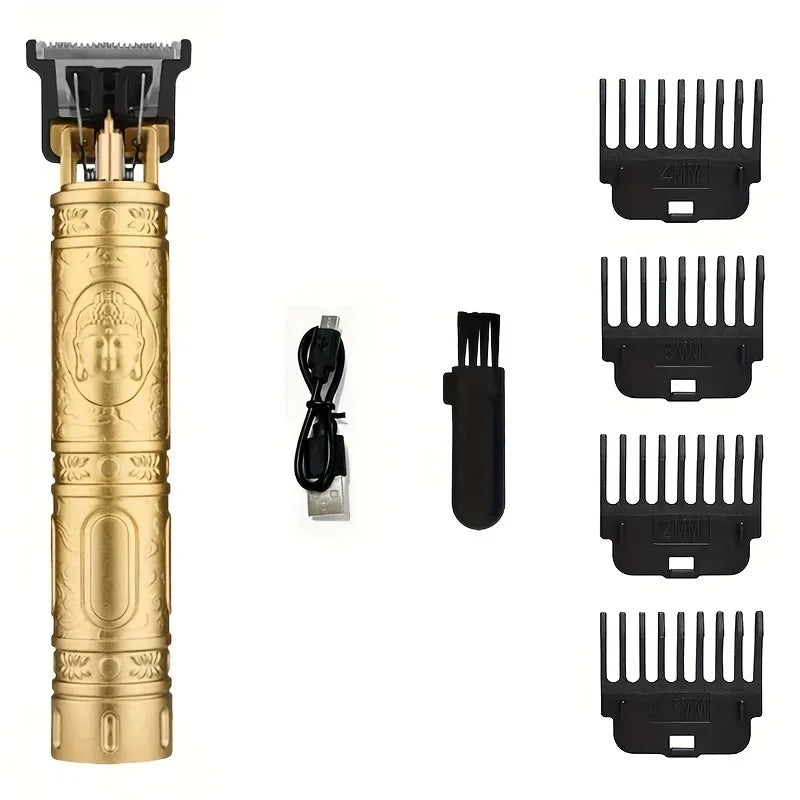 Noxwear - T9 LCD Electric Hairdresser Oil Shaving Head Electric Pusher Carving