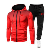 Noxwear-2025 Fashion Tracksuit For Men Hoodie Fitness Gym Clothing Men Running Set Sportswear Jogger Men'S Tracksuit Winter Suit Sports
