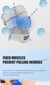 Noxwear - JASONTUTU 1PCS Breathable Four Spring Knee Support Brace Kneepad Adjustable Patella Knee Pads Safety