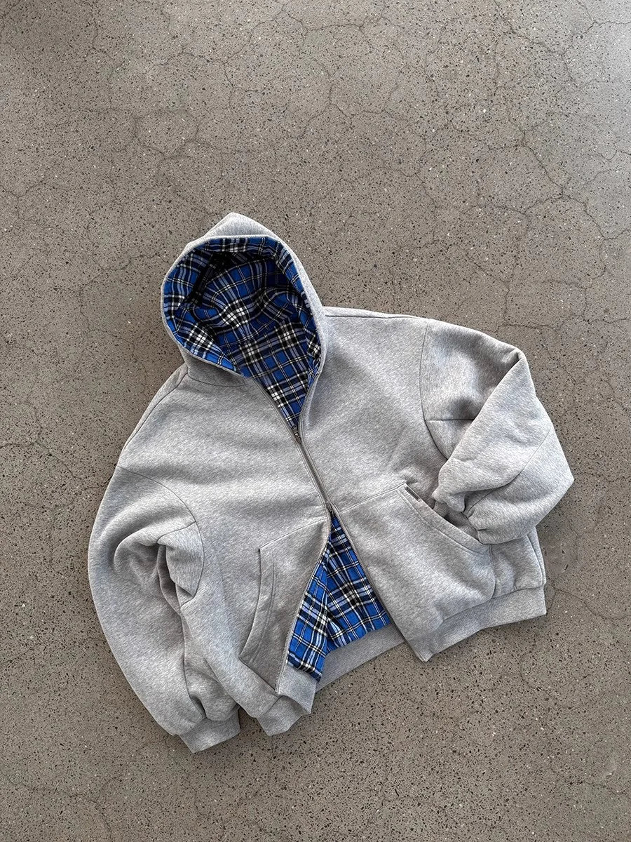 Noxwear - Luxury Reversible Plaid Hoodie