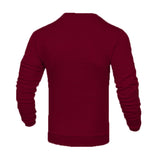 Noxwear - Men's coat fashion small check Waffle youth round neck jacquard check hoodie