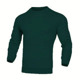 Noxwear - Men's coat fashion small check Waffle youth round neck jacquard check hoodie