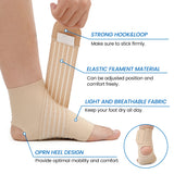Noxwear - VELPEAU Ankle Compression Sleeve for Achilles Tendinitis and Plantar Fasciitis, Adjustable Ankle Support Universal for Both Feet
