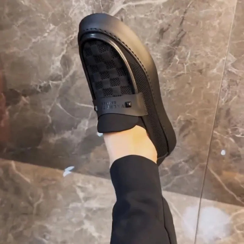 Noxwear - 2025 Autumn New British Style Mens Casual Shoes Fashion Trend Board Shoes Male Flat Shoes Platform Business Casual Loafers Mens