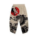Noxwear-Summer Japanese Style Anime Dragon Print Cosplay Haori Yukata Top Adult Traditional Samurai Loose Kimono Cardigan for Men Women