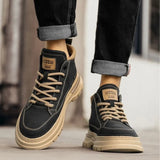 Noxwear - Winter New Man Shoes Classic Men Retro Ankle Boots Fashion Waterproof No-slip High-top Casual Shoe Work&Safty Boots Botas Hombre