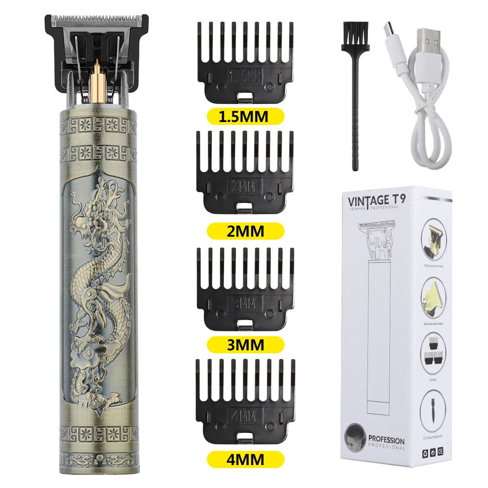 Noxwear - Retro T9 Original Haircutting Machine Set Jackets Trimmer Men's Electric Shaver Male Lence Pro Barber Shaver for Sensitive Areas