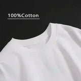 Noxwear - Men's Song Jinyu Cartoon Pattern T-shirt Harajuku Short Sleeved High-quality Cotton T-shirt Japanese Anime Solo Flat T-shirt