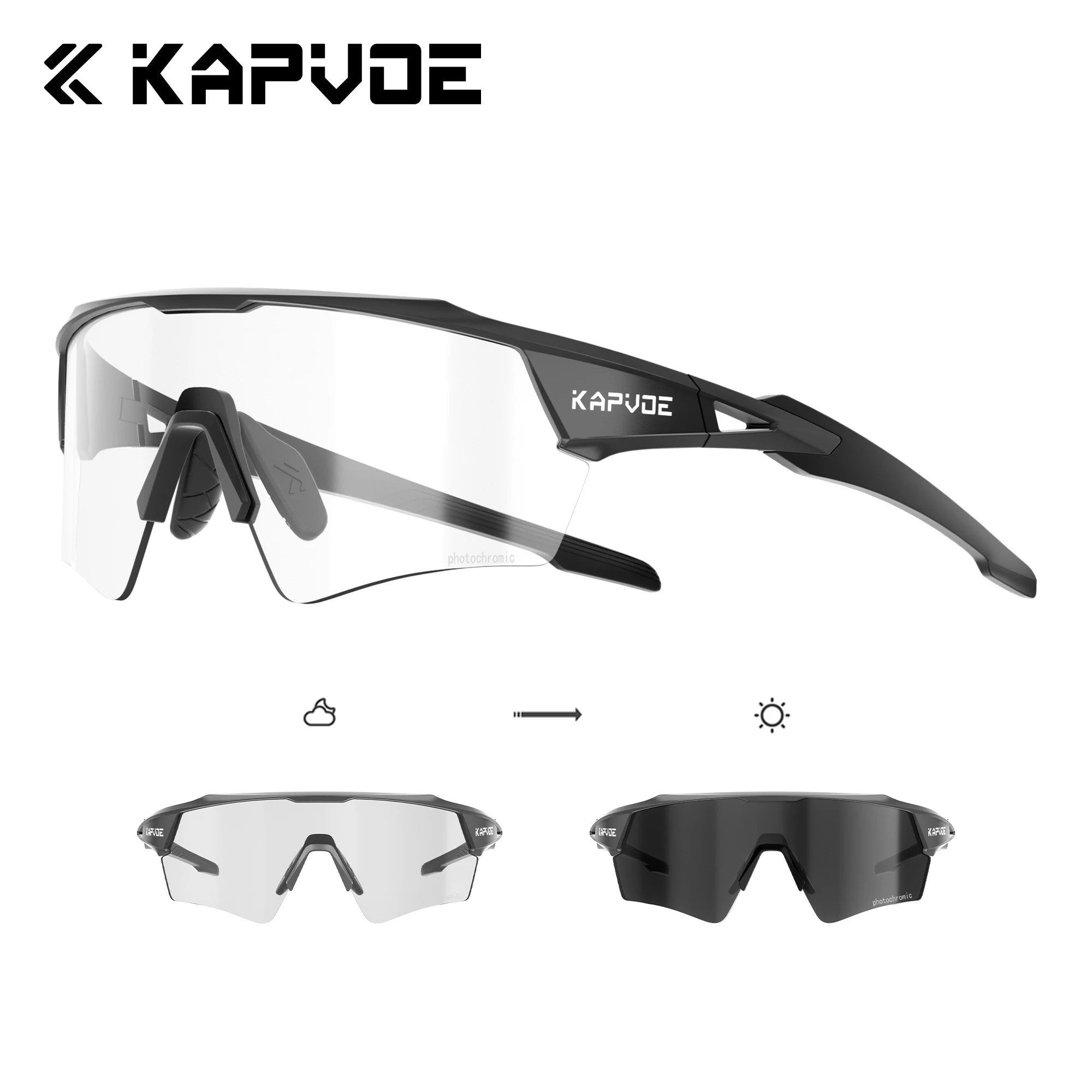 Noxwear - Kapvoe New Photochromic Cycling Sunglasses