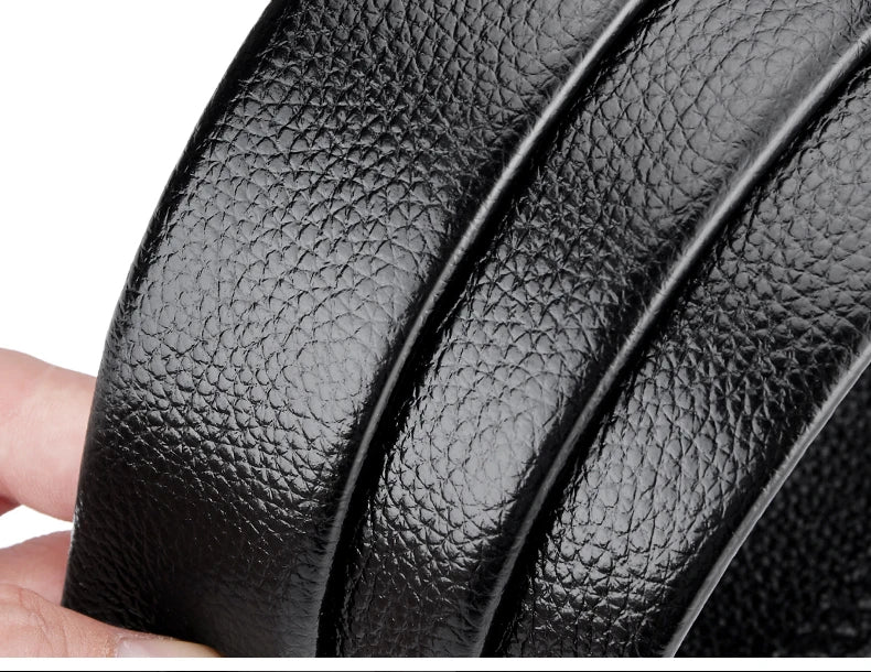 Noxwear - OYIFAN Men Belt Genuine Leather Belt for men Automatic belts Adjustable waistband Business belts 허리띠