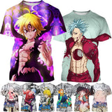 Noxwear - Summer Hot selling Anime Character Creative Design 3D Printing Cool and Personalized Fashion T-shirt
