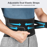 Noxwear - Lower Back Brace with 6 Stays Anti-skid Orthopedic Lumbar Support Breathable Waist Support Belt for Men Women Gym Pain Relief