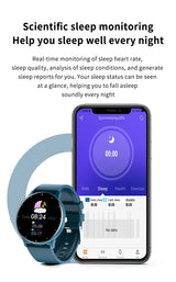 Noxwear - LIGE Smart Watch Women Men Full Touch Screen Bluetooth Call Smartwatch Waterproof Sports Fitness Tracker Watches for Android iOS
