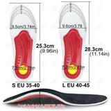 Noxwear - Premium Orthotic Gel Insoles Orthopedic Flat Foot Health Sole Pad For Shoes Insert Arch Support Pad For Plantar fasciitis Unisex