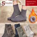 Noxwear - 10/5/3pairs Breathable Con Sports Stockings Men Bamboo Fiber Autumn and Winter Men Socks Sweat Absorption Deodorant.