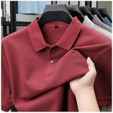 Noxwear - Men's 100% Cotton Polo Shirt - Summer Casual Breathable Tee,19 Colors,Ideal for Golf and Sports,Business Casual,Silk-Like Finish