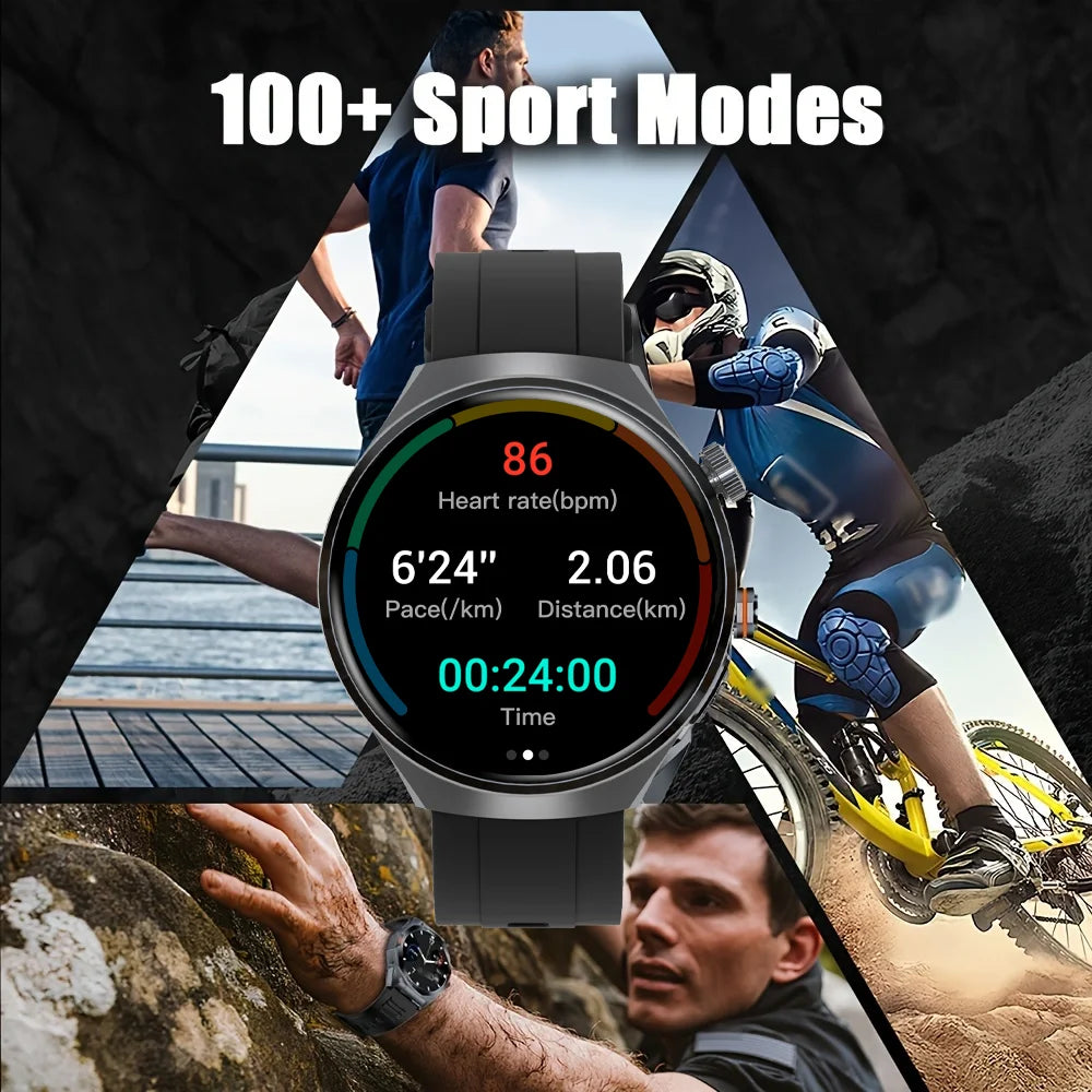 Noxwear - SENBONO Men's Smart Watch Heart Rate Blood Oxygen Monitor Bluetooth Call Multiple Sport Modes Voice Assistant Smartwatch for Men