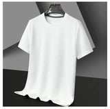 Noxwear - New Summer Waffle Round Neck Short Sleeved T-shirt for Men's Short Sleeved Top