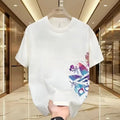 Noxwear - Summer New Casual Men's and Women's Printed Short-sleeved Cotton T-shirt Loose and Versatile Fashion Half-sleeved Casual Wear