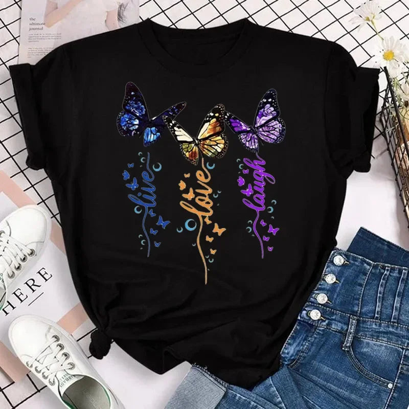 Noxwear - Butterfly Petal Graphic Tee