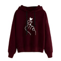 Noxwear - Finger Heart Fleece Hoodie