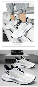Noxwear - Men's Breathable Sports Shoes Spring New Mesh Casual Fashion Versatile Trendy Men's Shoes Summer Running Shoes Suitable for Outdoor Sports