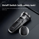 Noxwear - ENCHEN Blackstone Electrical Rotary Shaver for Men 3D Floating Blade Washable Type-C USB Rechargeable Shaving Beard Machine