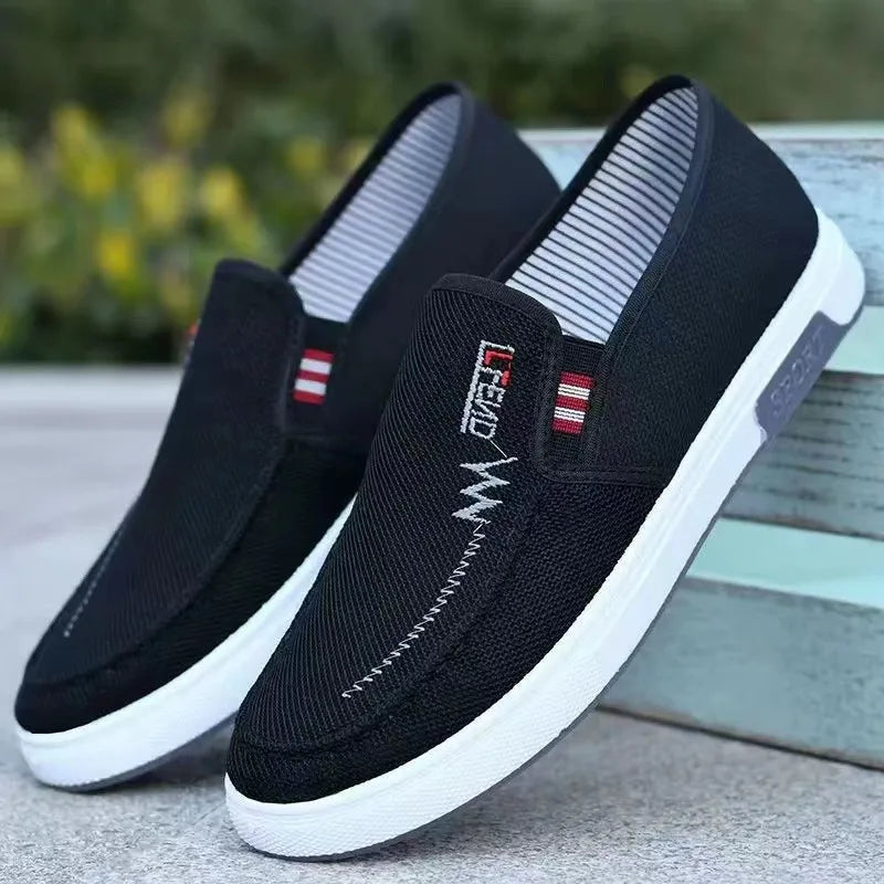 Noxwear - Men Shoes Breathable Canvas Sneakers