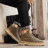 Noxwear - Winter New Man Shoes Classic Men Retro Ankle Boots Fashion Waterproof No-slip High-top Casual Shoe Work&Safty Boots Botas Hombre