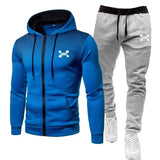 Noxwear-2025 Fashion Tracksuit For Men Hoodie Fitness Gym Clothing Men Running Set Sportswear Jogger Men'S Tracksuit Winter Suit Sports