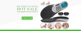 Noxwear - Premium Orthotic Gel Insoles Orthopedic Flat Foot Health Sole Pad For Shoes Insert Arch Support Pad For Plantar fasciitis Unisex