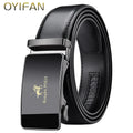 Noxwear - Men Belt Automatic Buckle Belt Fashion Alloy Belts Genune Leather Luxury Belts for Men Business Luxury Designer Clothes