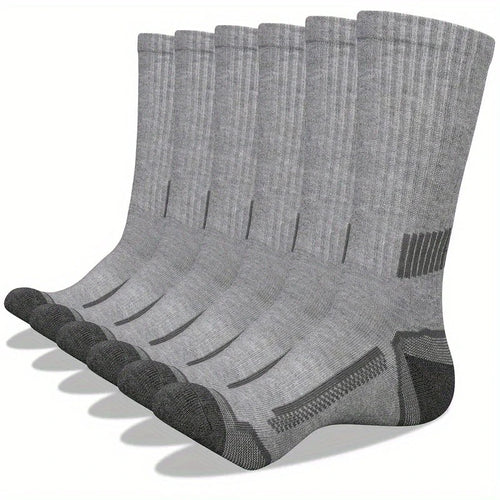 Noxwear - 6 Pairs of MEN'S Sports Socks, Sweat Absorbing, Comfortable and Breathable, Suitable for Basketball Training and Outdoor Running