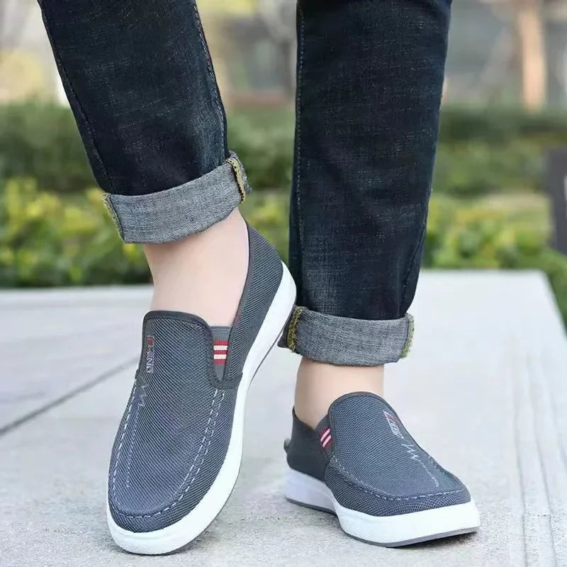 Noxwear - Men Shoes Breathable Canvas Sneakers