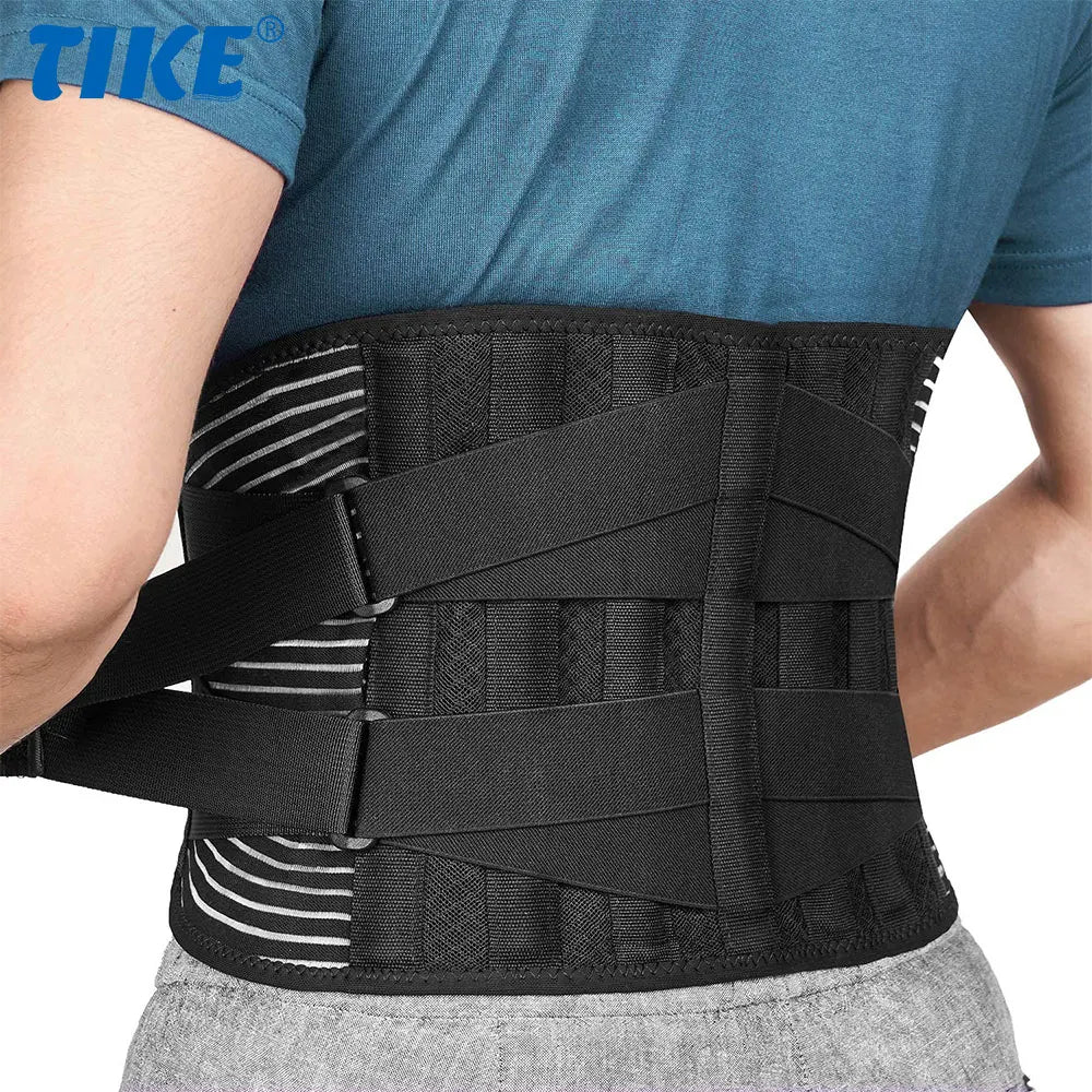 Noxwear - Lower Back Brace with 6 Stays Anti-skid Orthopedic Lumbar Support Breathable Waist Support Belt for Men Women Gym Pain Relief