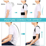 Noxwear - Reinforced Belt Lumbar Column Posture Corrector Vest  Adjustable Back Support Strap Shoulder Spine Brace Neck Stretcher Trainer